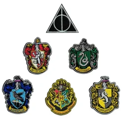 6 Parches Bordados Casas Harry Potter