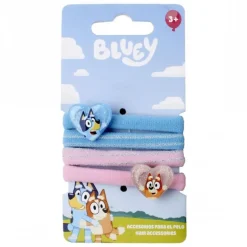 Accesorios para el Pelo Bluey - Set de Coleteros 4 Piezas