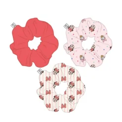 Accesorios para el Pelo: Coleteros de Tela Minnie - 3 Piezas