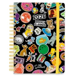 Agenda Anual 2026 Semana Vista A5 The Simpsons