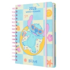 Agenda Anual 2026 Semana Vista A5 Disney Stitch