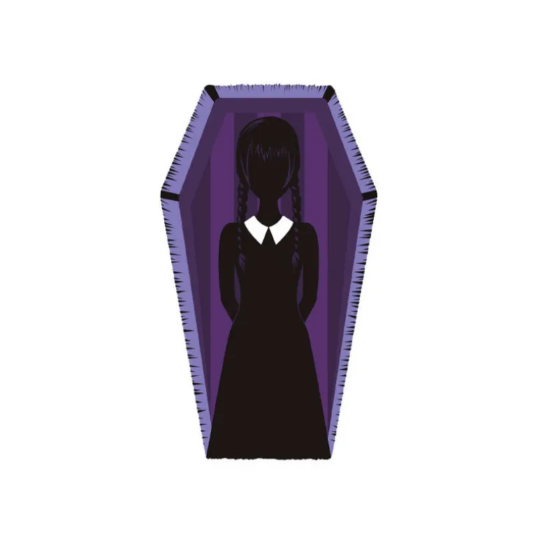 Alfombra Interior 80 x 60 cm Ataúd Miércoles Addams