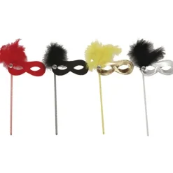 Antifaz con plumón en colores surtidos de 42x17 cm