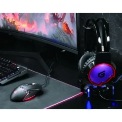 Auriculares Gaming Conceptronic ATHAN01B 7.1 con Luces LED