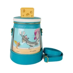 Bandolera Spinning Tom & Jerry de Loungefly - Poliéster de Alta Calidad