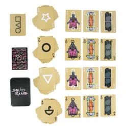 Baraja de Naipes El Juego del Calamar en caja metálica