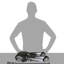 Batmovil White Knight (Gold Label) 18cm DC Multiverse