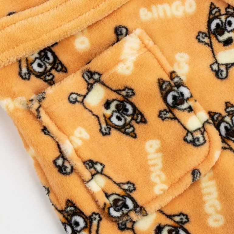 Batín Coral Fleece con Aplicaciones de Bluey para Niños