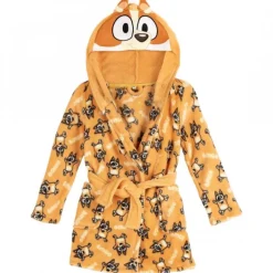 Batín Coral Fleece con Aplicaciones de Bluey para Niños