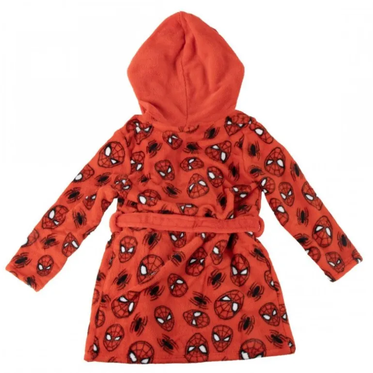 Batín Coral Fleece de Spiderman para Niños 3-8 Años