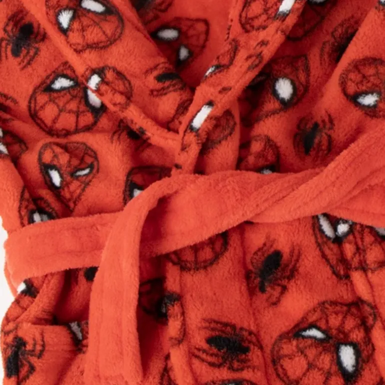 Batín Coral Fleece de Spiderman para Niños 3-8 Años
