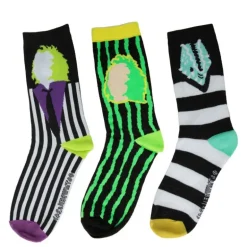 Beetlejuice Pack de 3 Pares de Calcetines - Licencia Oficial