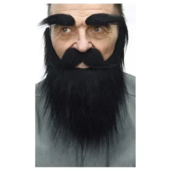 Bigote con Barba y Cejas negro