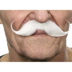 Bigote de Mosquetero blanco