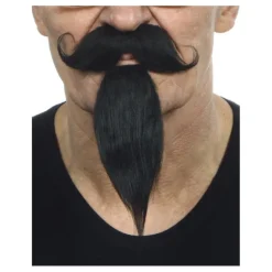 Bigote Inglés con Perilla negro