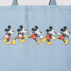 Bolsa de compras XL Mickey azul 70% poliéster y 30% algodón