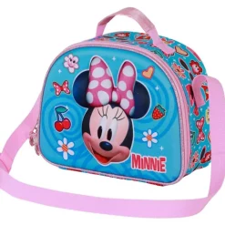 Bolsa Portamerienda 3D Minnie Mouse Azul con Bandolera