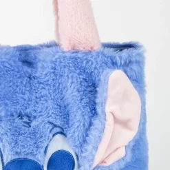 Bolsa Shopping Peluche Stitch Azul de Polyester