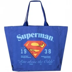 Bolsa Shopping XL Superman Azul Oscuro