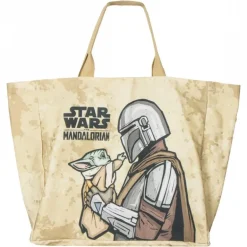 Bolsa Shopping XL The Mandalorian 70% Poliéster 30% Algodón