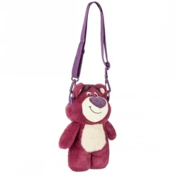 Bolso Peluche Lotso Toy Story Fucsia 100% Poliéster