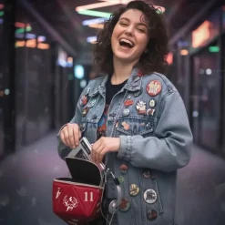 Bolso Polipiel Stranger Things D20 Rojo