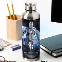 Botella de Agua Metálica Silver Surfer Los 4 Fantásticos