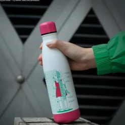 Botella Isotérmica Young-hee Squid Game - Diseño Blue Print White