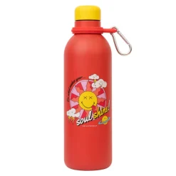 Botella Metalica 500 ml Smiley Quirky Comics