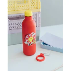 Botella Metalica 500 ml Smiley Quirky Comics