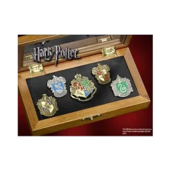 Caja de pins casas de Hogwarts