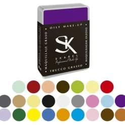 Cajita de maquillaje graso 25 gr en varios colores