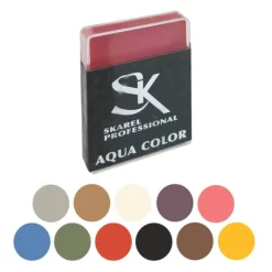 Cajita de Maquillaje Profesional al agua de 12 gr en varios colores