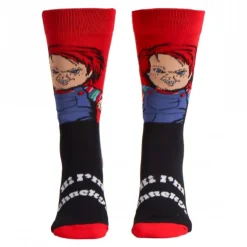 Calcetines Chucky Rojo Oscuro Talla Única 38/45