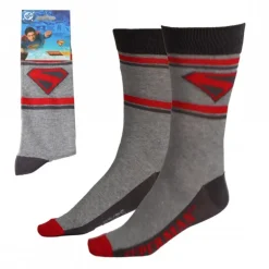 Calcetines Superman grises talla única 38-45