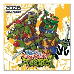 Calendario 2026 30x30 Tortugas Ninja - Pared 12 Meses