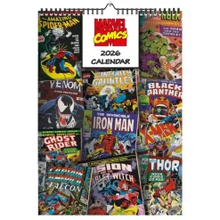 Calendario de Pared A3 2026 Marvel Portadas