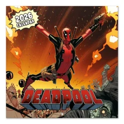 Calendario Marvel Deadpool 2026 de Pared 30x30 cm