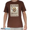 Camiseta Chocolate de Luffy Wanted ONE PIECE