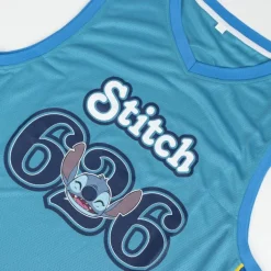 Camiseta Corta Basketball Stitch: ¡Lleva la Diversión a la Cancha!