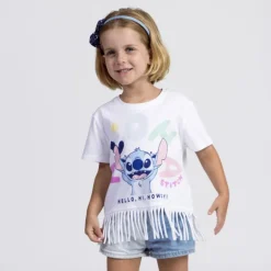 Camiseta Corta Infantil de Stitch - Disney Classics