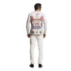 Camiseta disfraz rey del rock para hombre