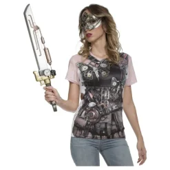 Camiseta disfraz Steampunk para mujer