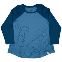 Camiseta Pinocchio Unisex Blue Fairy Raglan XL de Loungefly