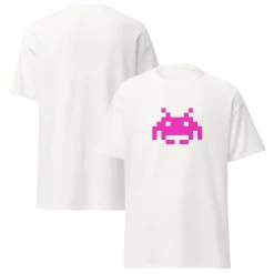 Camiseta Space Invaders Arcade con Marcianito en Grande