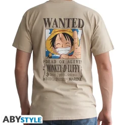 Camiseta Vintage One Piece Luffy Wanted Poster Color Arena