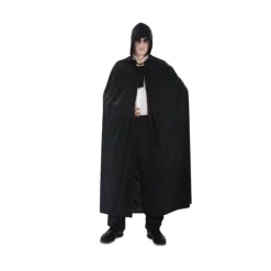 Capa con Capucha negra de punto para Adultos