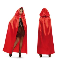 Capa con Capucha roja para mujer