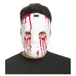 Careta de Hockey Psicópata Blanca con Sangre