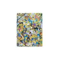 Carpeta Solapas Premium The Simpsons con Cierre Elástico